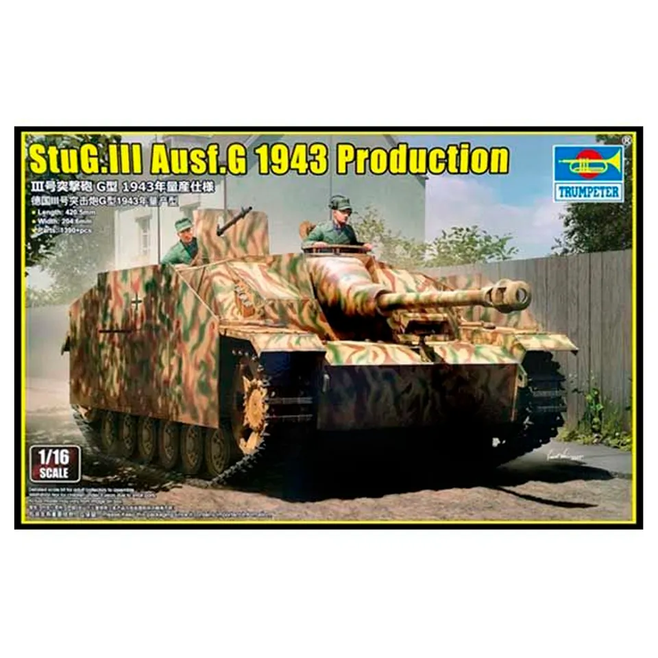 ak-interactive-stug-iii-ausf-g-1943-production-kit-di-modellismo-carro-1-16 image 1