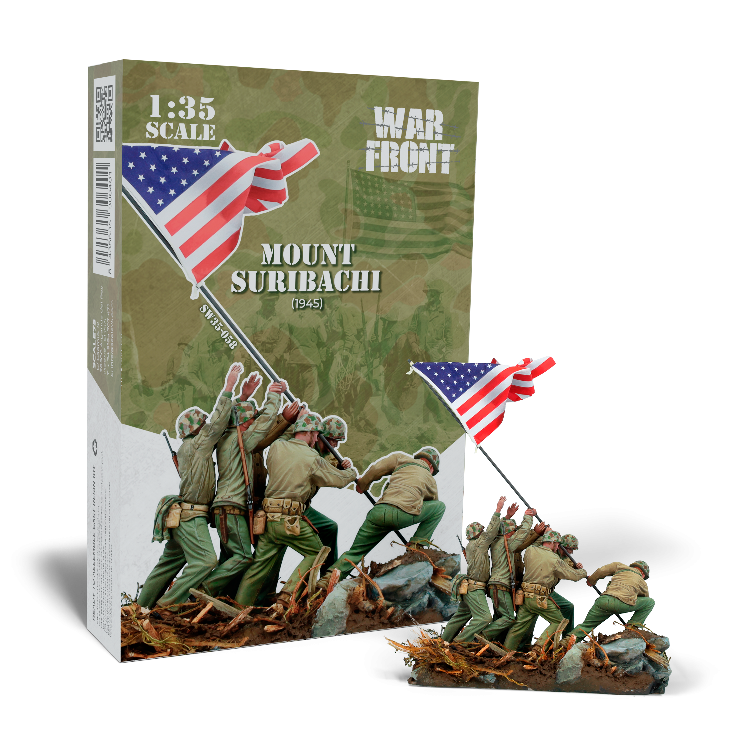 scale75-mount-suribachi-1945-1-35-figura-in-resina-warfront image 1