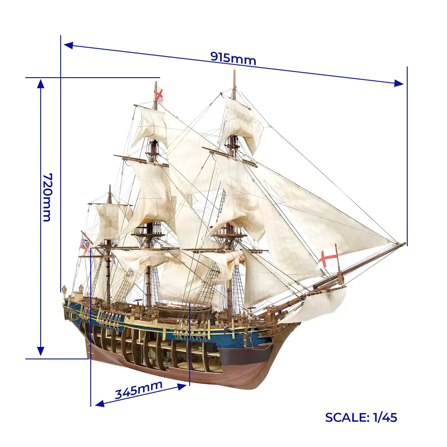 occre-bounty-fregata-kit-modello-nave-in-legno image 3