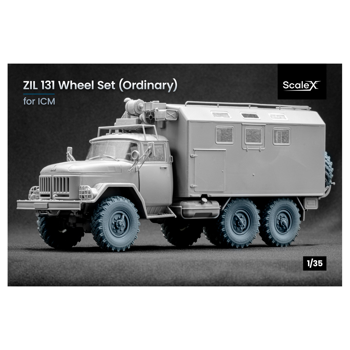 ak-interactive-zil-131-ordinary-wheel-set-per-icm-1-35-set-ruote-di-ricambio image 1