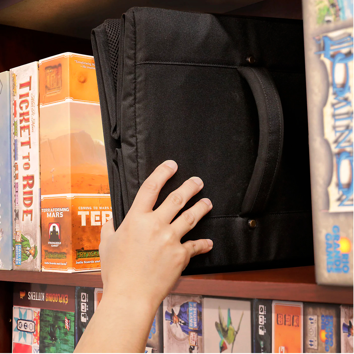 enhance-borsa-a-tracella-da-tavolo-porta-giochi-rinforzato-con-tasche-accessori image 7