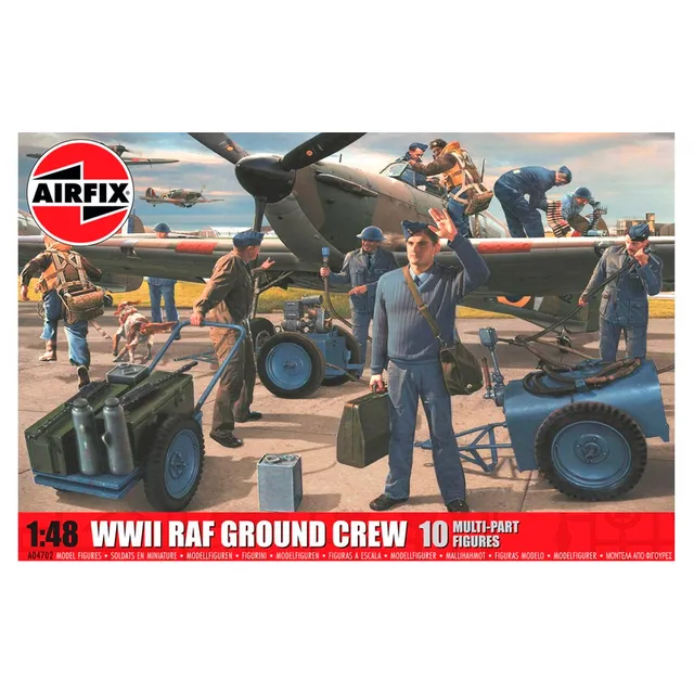 ak-interactive-1-48-wwii-raf-ground-crew-kit-figure-personale-di-terra image 1