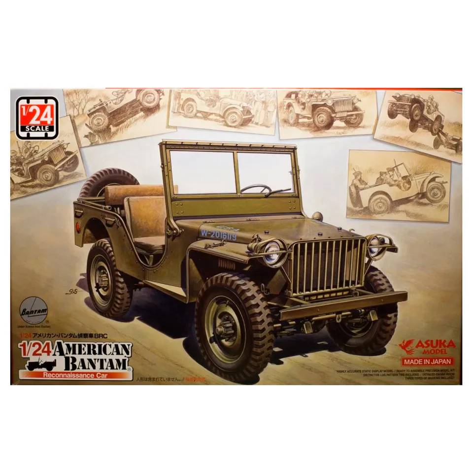ak-interactive-1-24-american-bantam-reconnaissance-car-kit-auto-militare-da-cost image 1