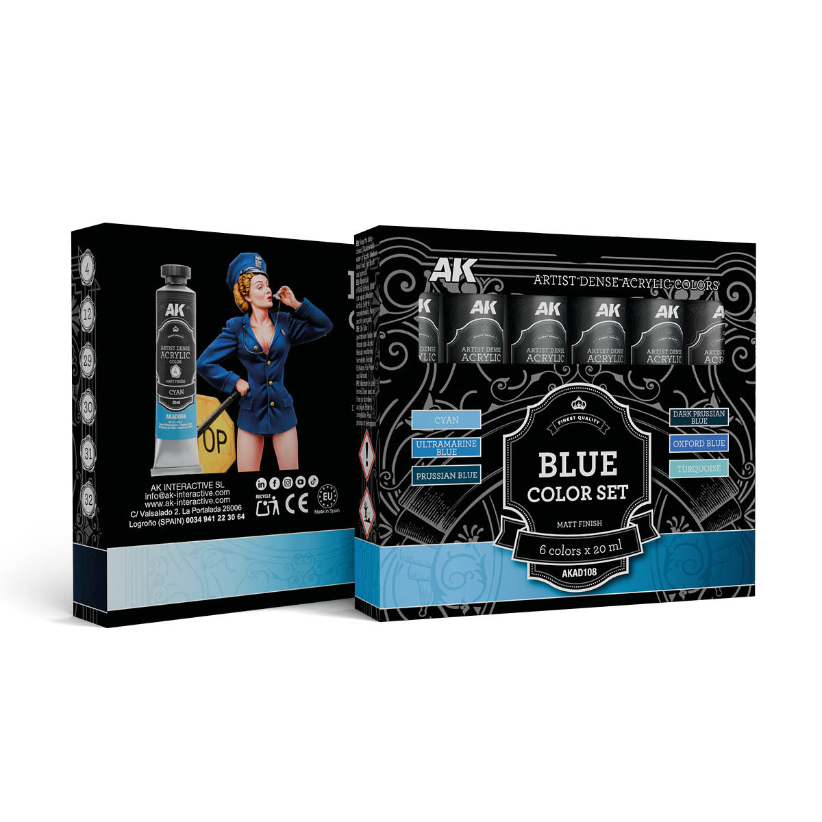ak-interactive-blue-color-set-colori-acrilici-densi-artistica image 1