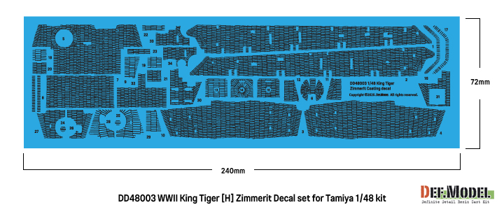 ak-interactive-wwii-king-tiger-h-zimmerit-decal-set-con-pe-grill-1-48-tamiya image 2