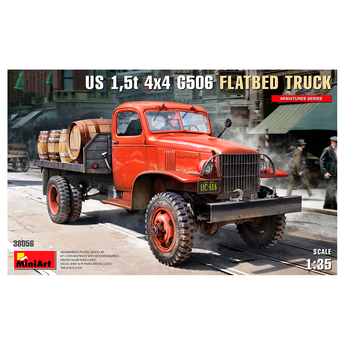 ak-interactive-1-35-us-1-5t-4x4-g506-flatbed-truck-kit-di-modellismo image 1