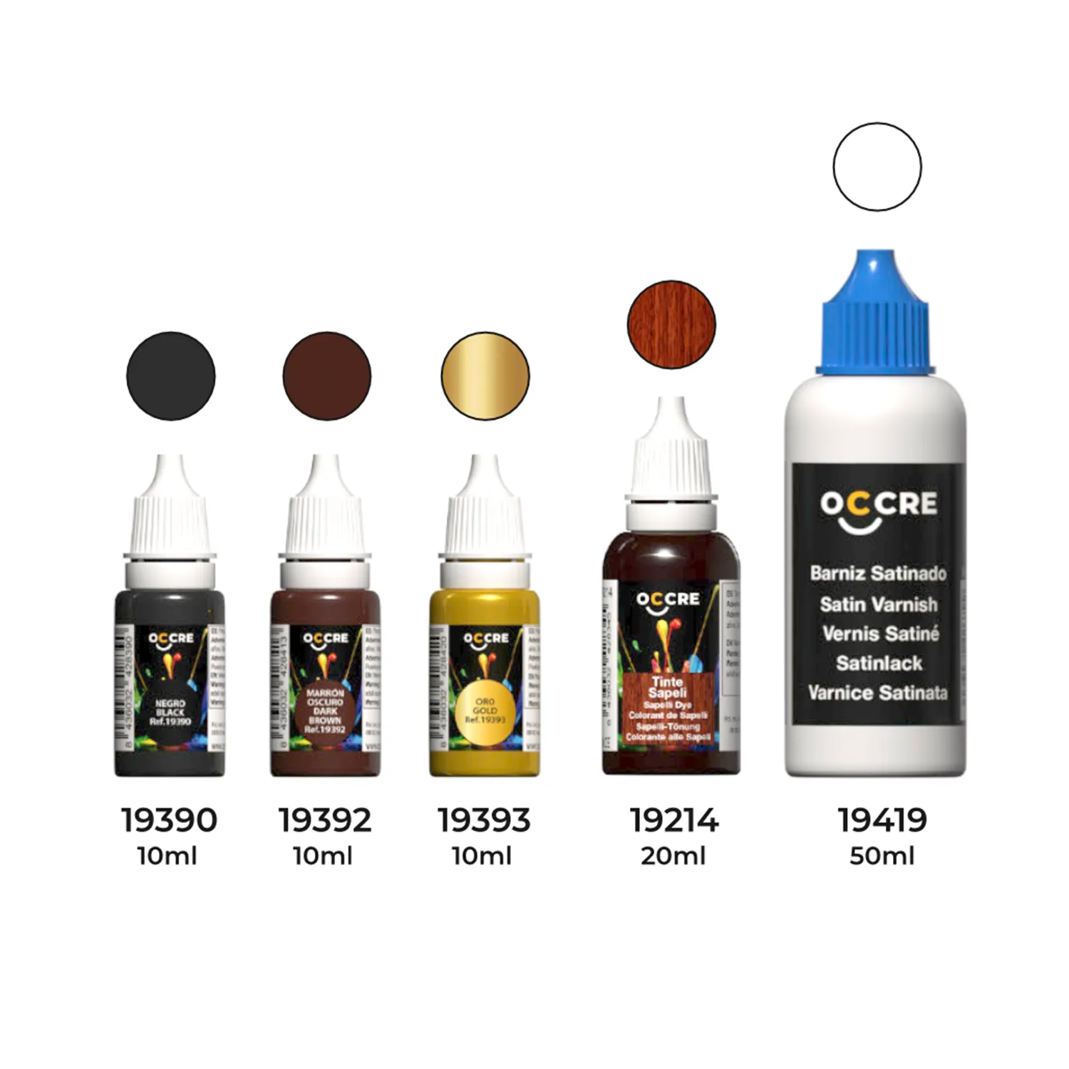 occre-pack-colori-acrilici-albatros-set-5-vasetti image 1