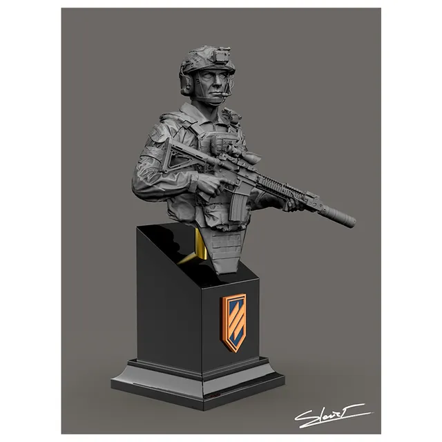 ak-interactive-ukrainian-soldier-bust-1-10-busto-da-modellismo-da-dipingere image 1