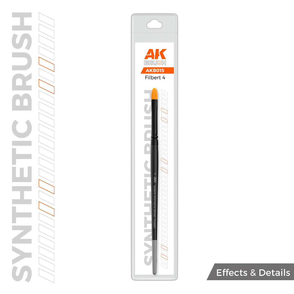 ak-interactive-synthetic-brush-filbert-4-pennello-sintetico image 1