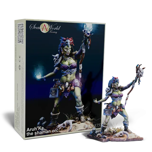 scale75-aruh-ka-the-shaman-orc-miniatura-fantasy-75-mm-in-resina image 1