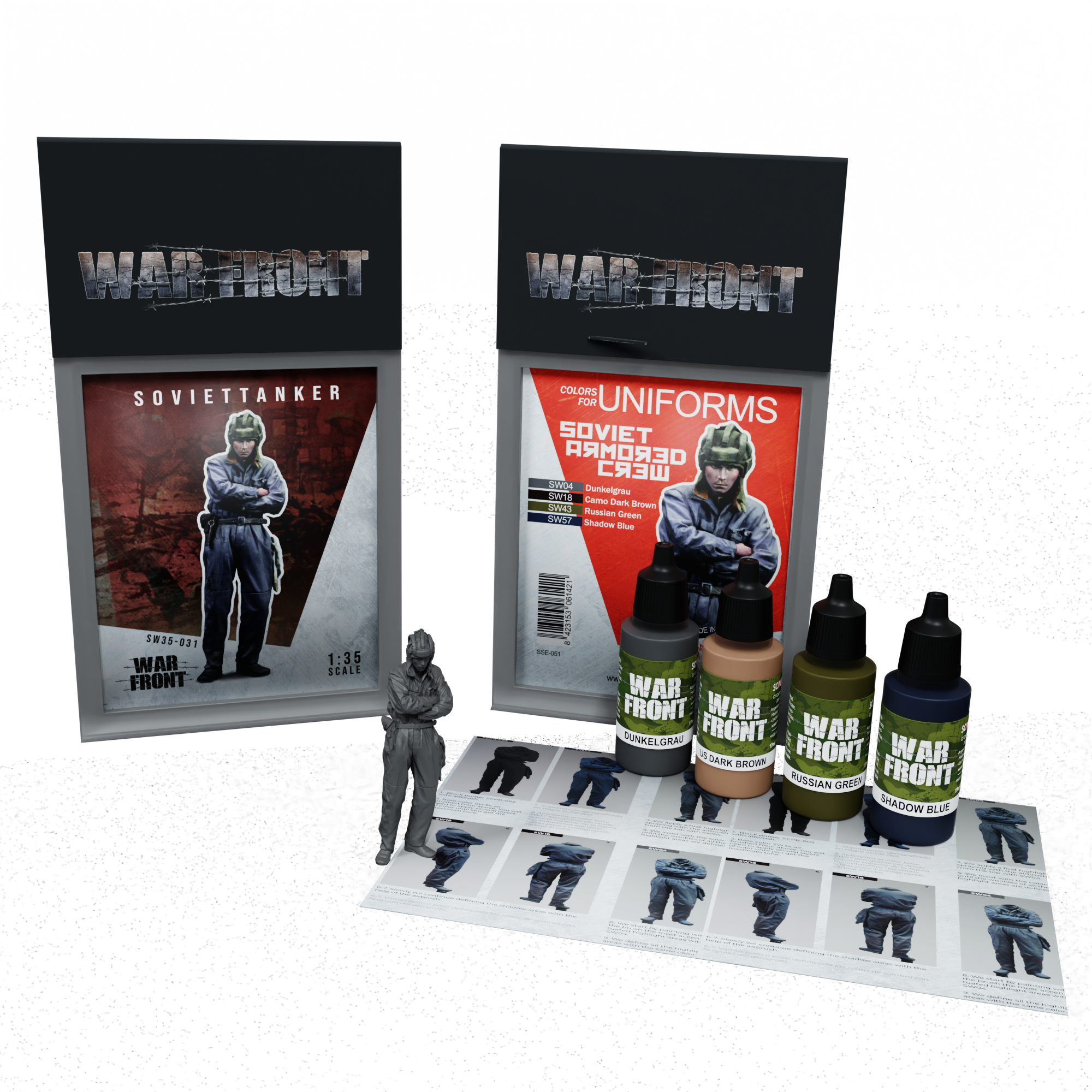 scale75-pack-soviet-armored-crew-soviet-tanker-set-colori-figura-35mm image 1