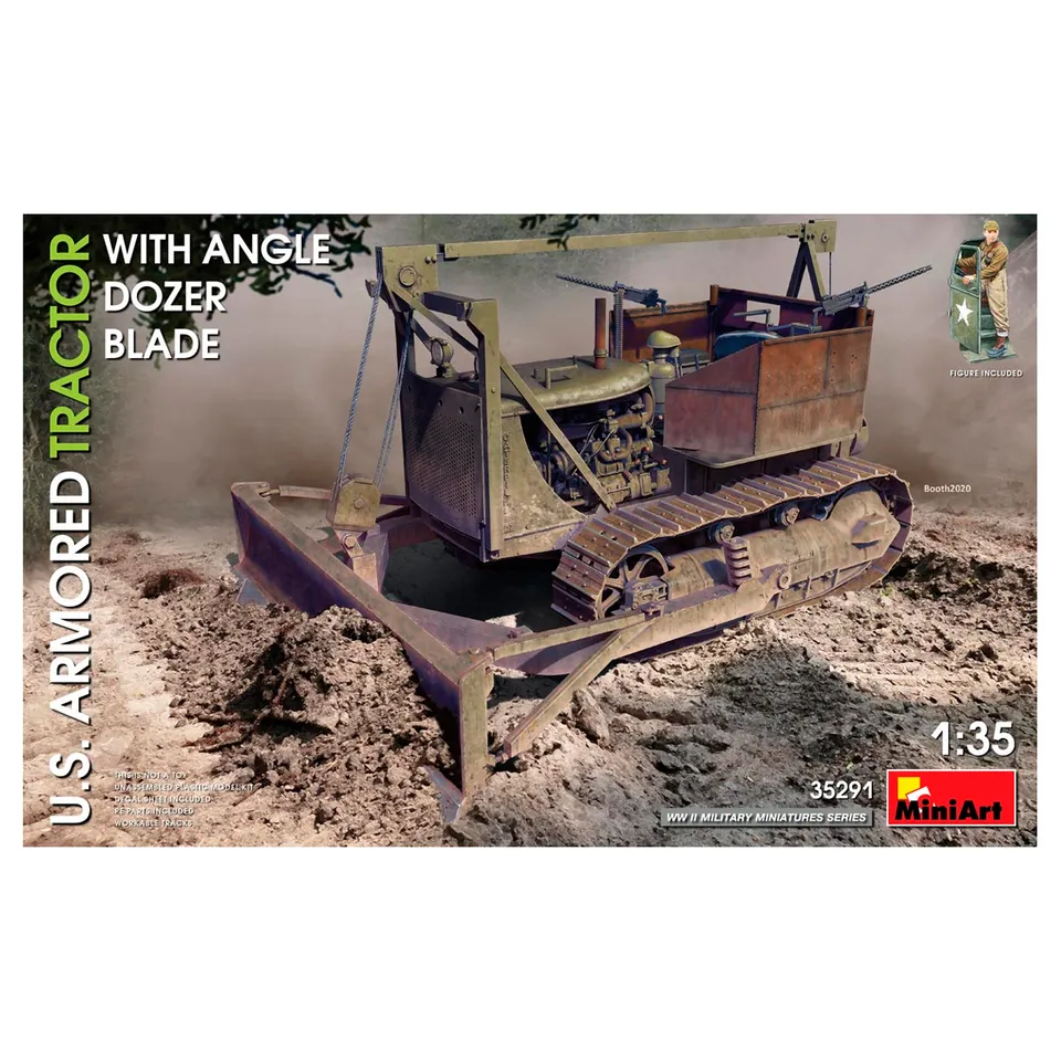 ak-interactive-u-s-armored-tractor-con-angle-dozer-blade-in-scala-1-35 image 1