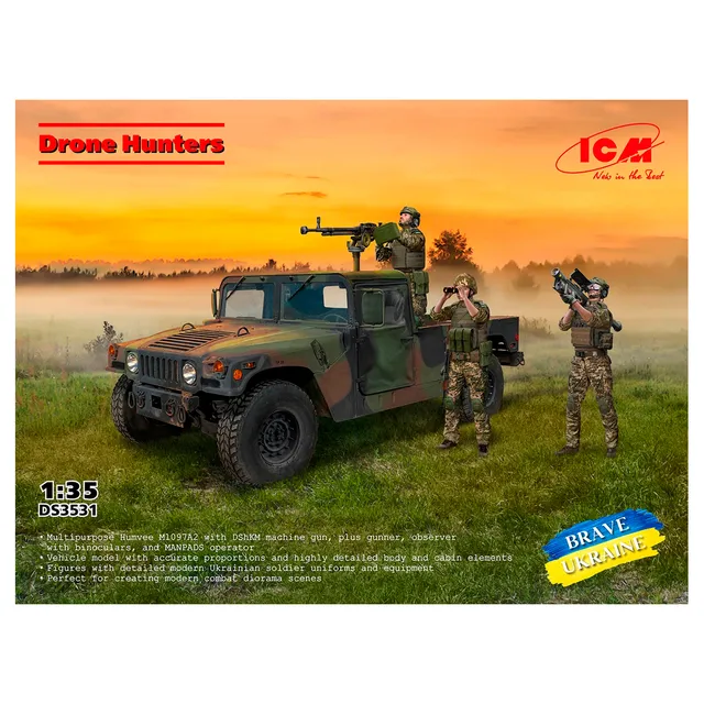 ak-interactive-1-35-drone-hunters-kit-di-modellismo-da-costruire-e-dipingere image 1