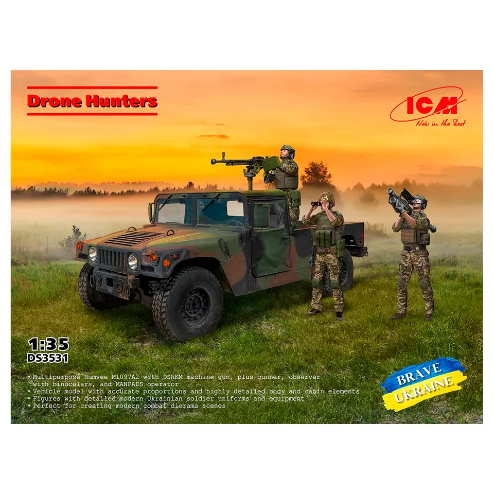 ak-interactive-1-35-drone-hunters-kit-di-modellismo-da-costruire-e-dipingere image 1