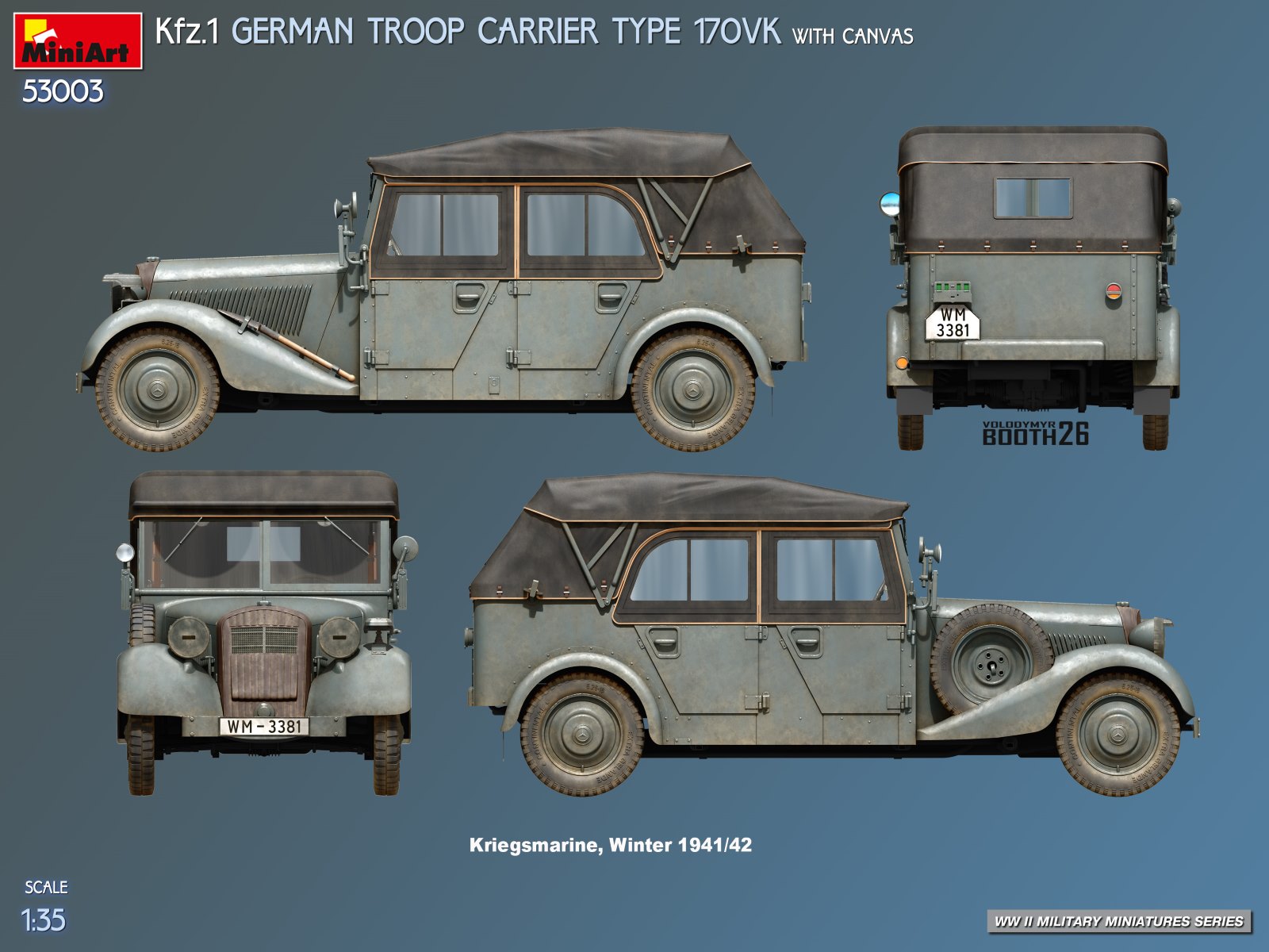 ak-interactive-1-35-kfz-1-german-troop-carrier-type-170vk-w-canvas-kit-auto-mili image 4