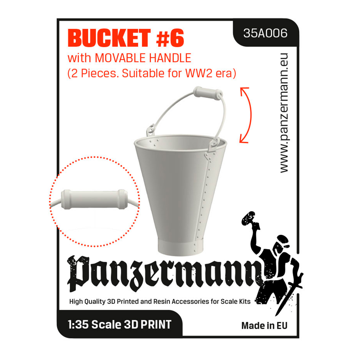 ak-interactive-bucket-6-manico-mobile-1-35-2-pezzi-wwii-accessori image 1