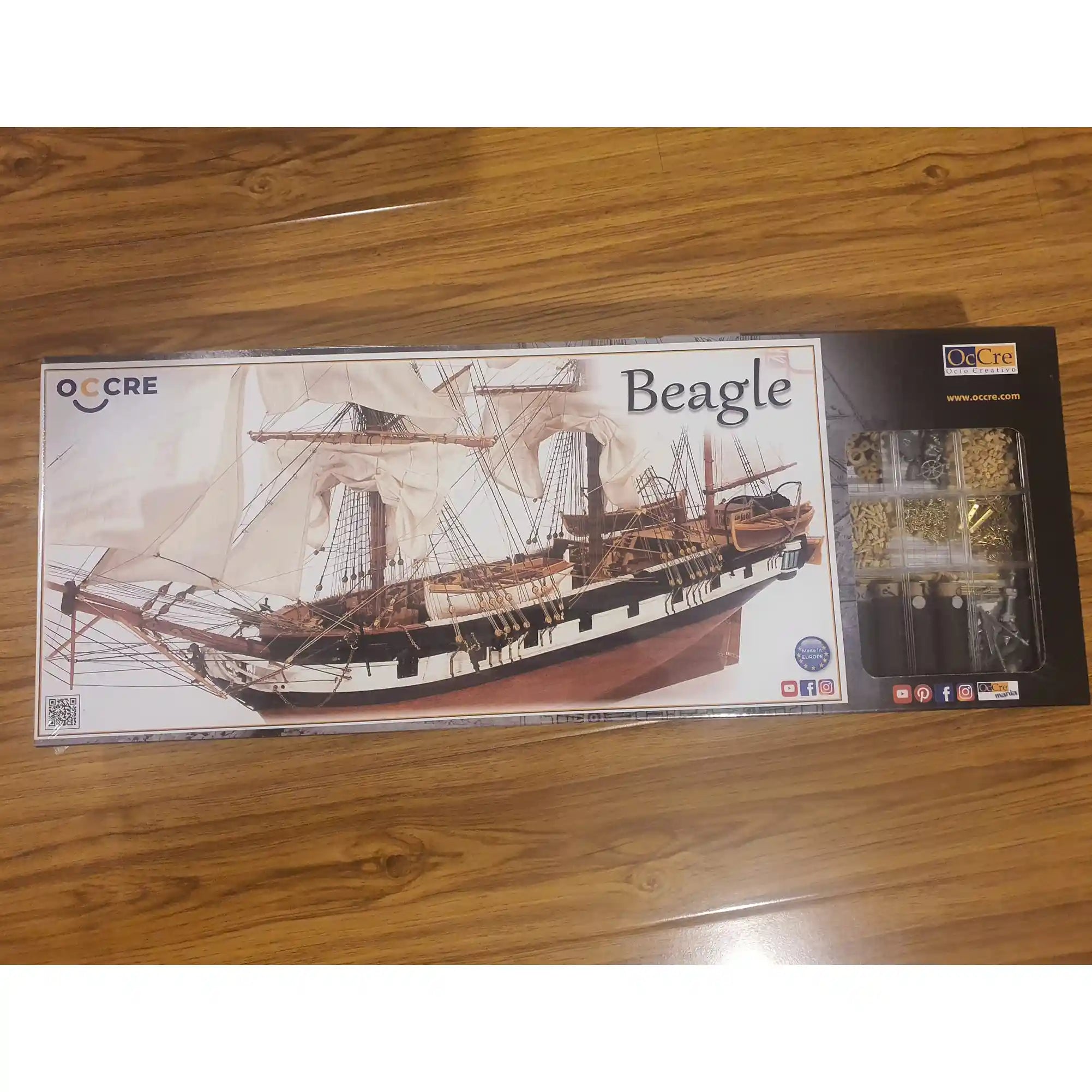 occre-hms-beagle-kit-modellino-nave-in-legno image 5