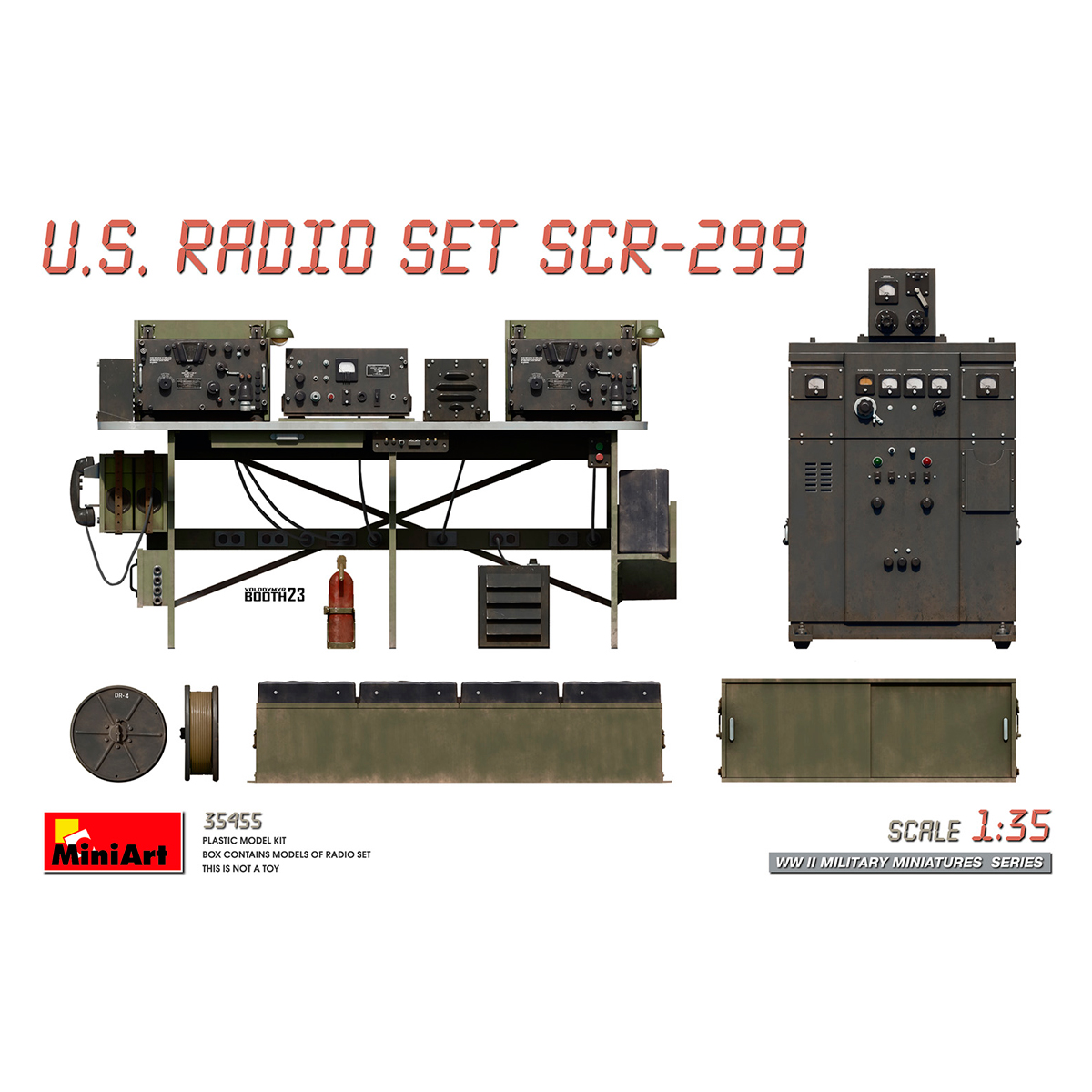 ak-interactive-1-35-u-s-radio-set-scr-299-kit-modellismo-apparato-radio-american image 1