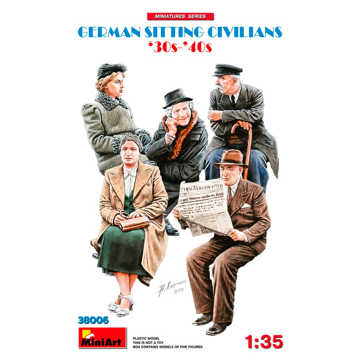 ak-interactive-1-35-german-sitting-civilians-30s-40s-set-figure-sedute-in-scala- image 1