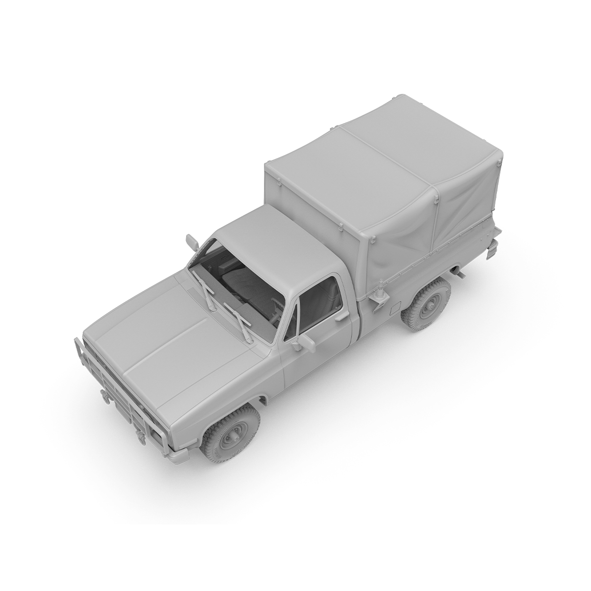 ak-interactive-m1008-troop-carrier-con-telone-1-35-kit-furgone-militare image 7