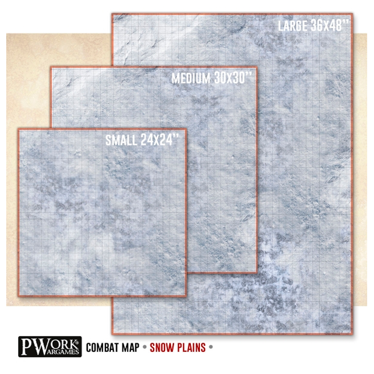 ak-interactive-combat-map-pianura-innevata-24x24-60x60-cm-tappetino-da-gioco-per image 6