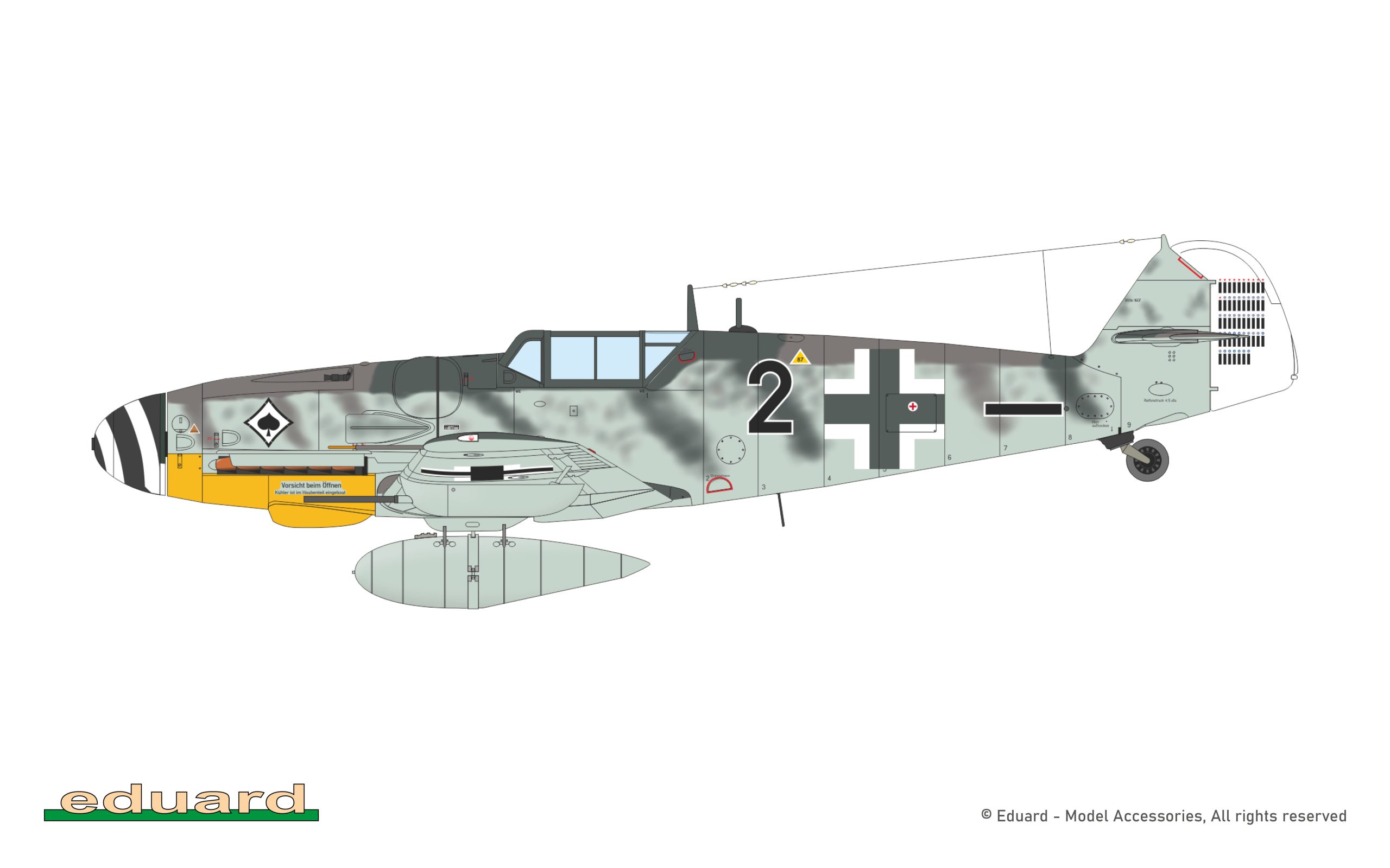 ak-interactive-bf-109g-6-1-72-modello-caccia-tedesco-wwii image 7