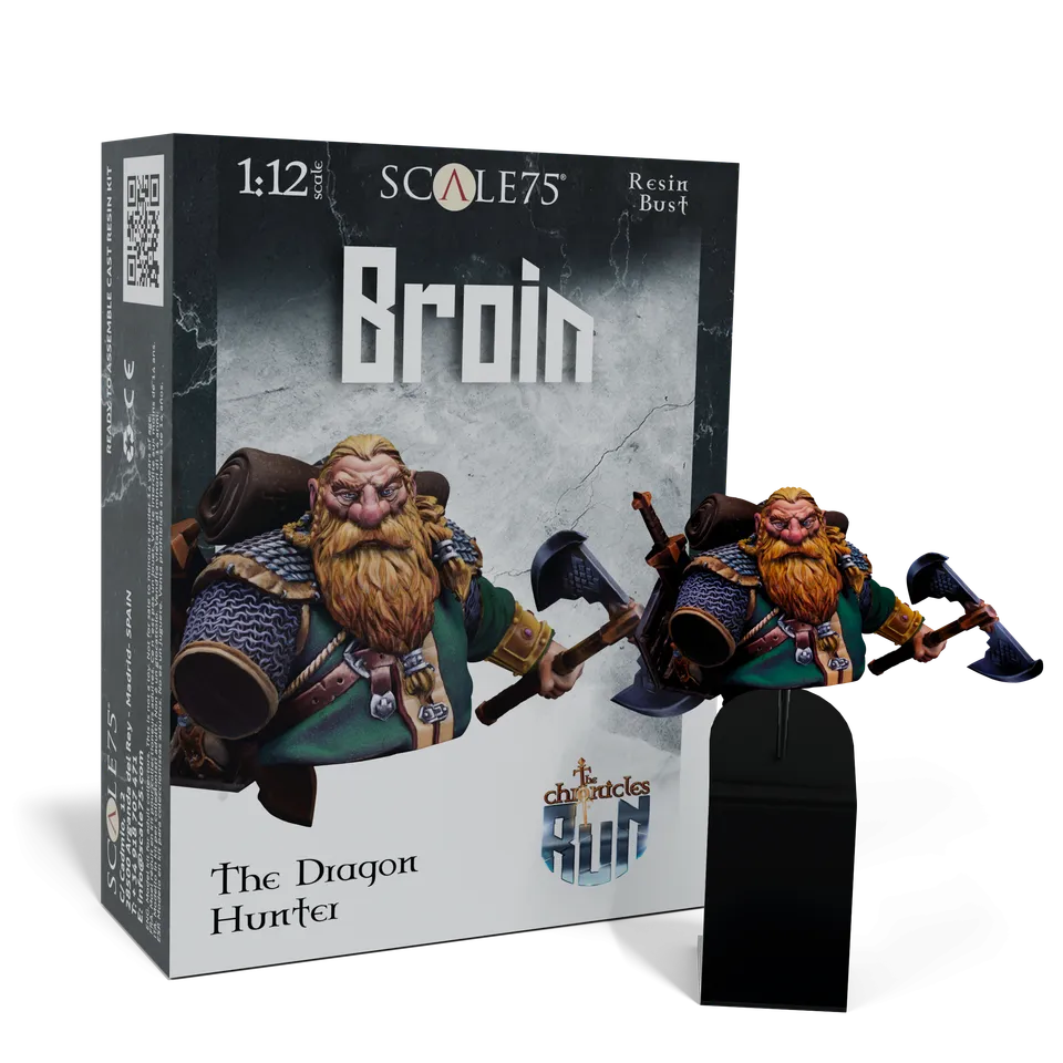 scale75-broin-the-dragon-hunter-miniatura-in-resina-1-10-da-dipingere image 1