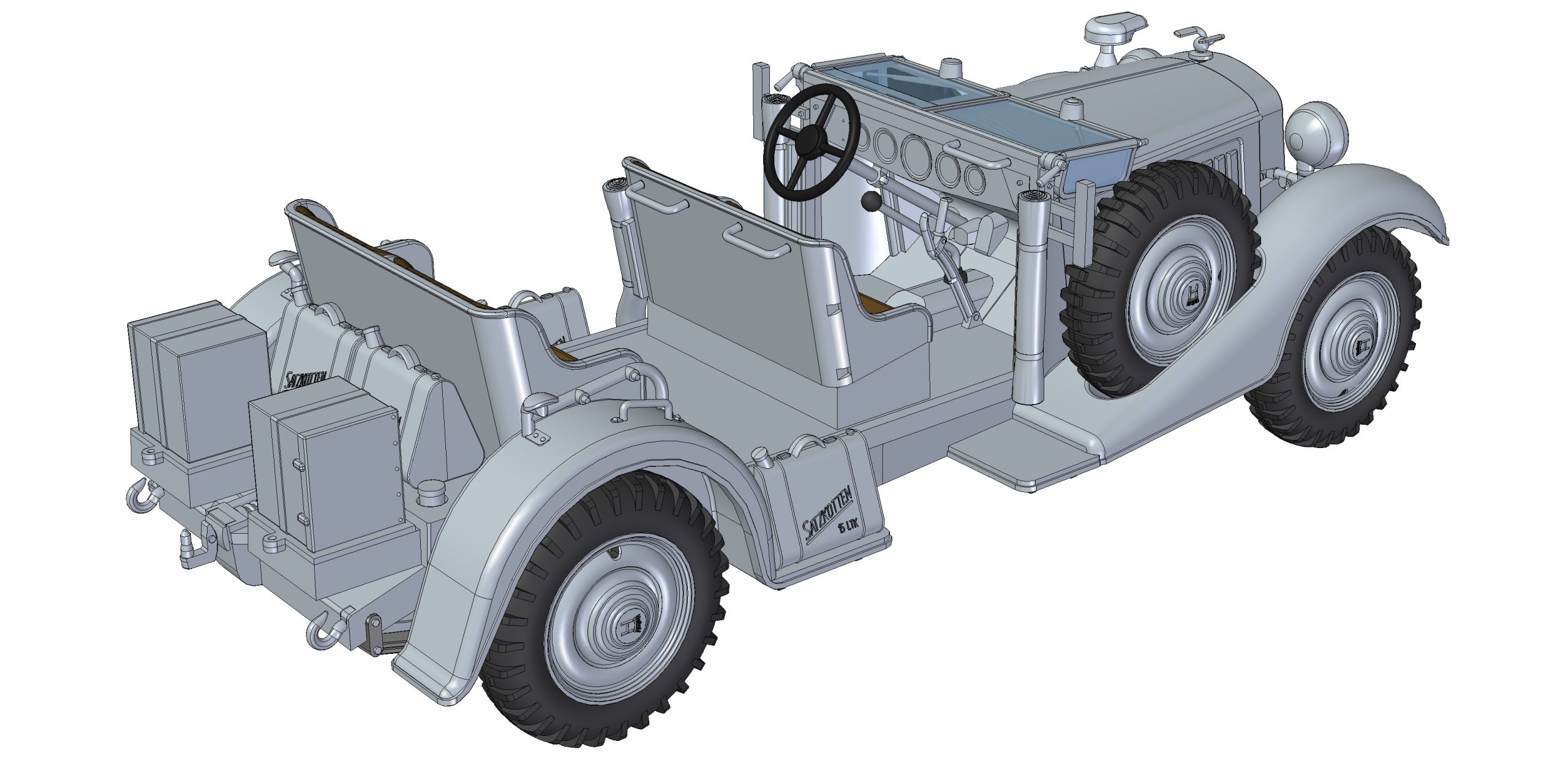 ak-interactive-horch-v8-type-830r-1-35-kit-veicolo-militare-da-costruire-e-dipin image 6