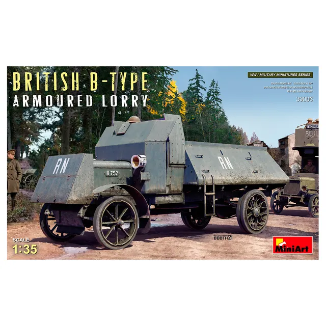 ak-interactive-1-35-british-b-type-armoured-lorry-kit-corazzato-britannico image 1