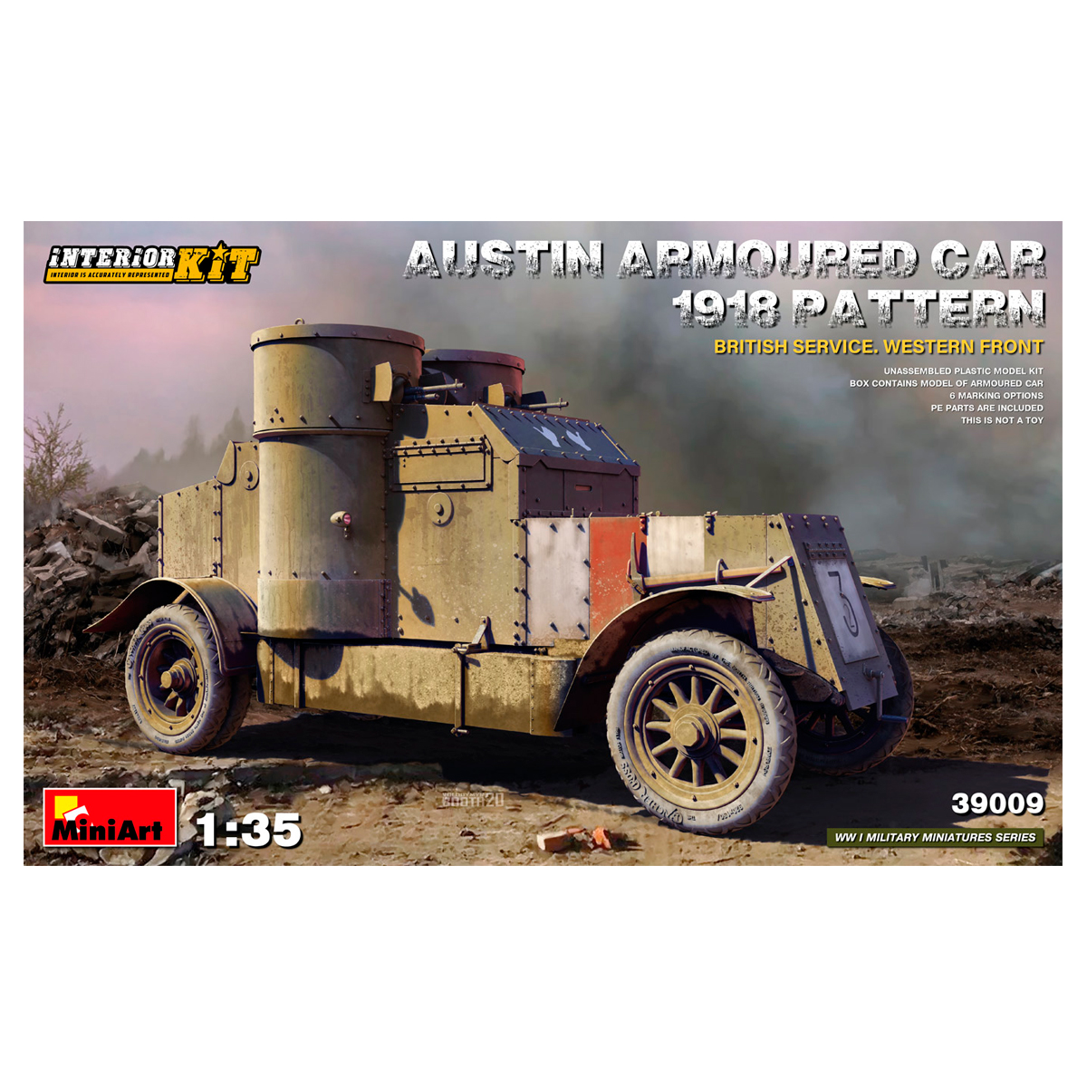ak-interactive-1-35-austin-armoured-car-1918-pattern-british-service-western-fro image 1