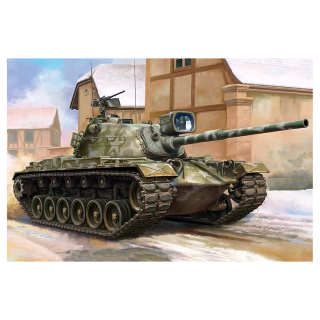 ak-interactive-kit-carro-armato-m48a5-mbt-scala-1-35 image 1
