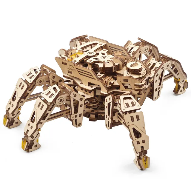 ugears-hexapod-explorer-kit-di-modellismo-in-legno-con-motore-a-molla image 1
