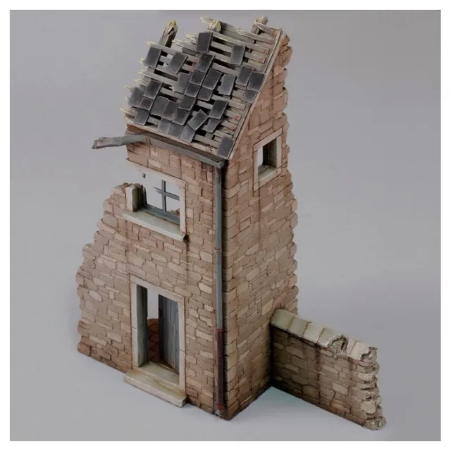 ak-interactive-house-ruin-ardenne-1-48-kit-di-modellismo image 1