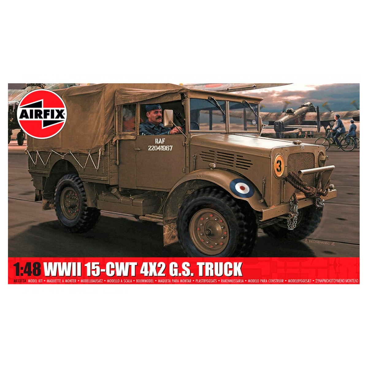 ak-interactive-1-48-wwii-raf-15-cwt-4x2-g-s-truck-kit-modello-camion-militare image 1