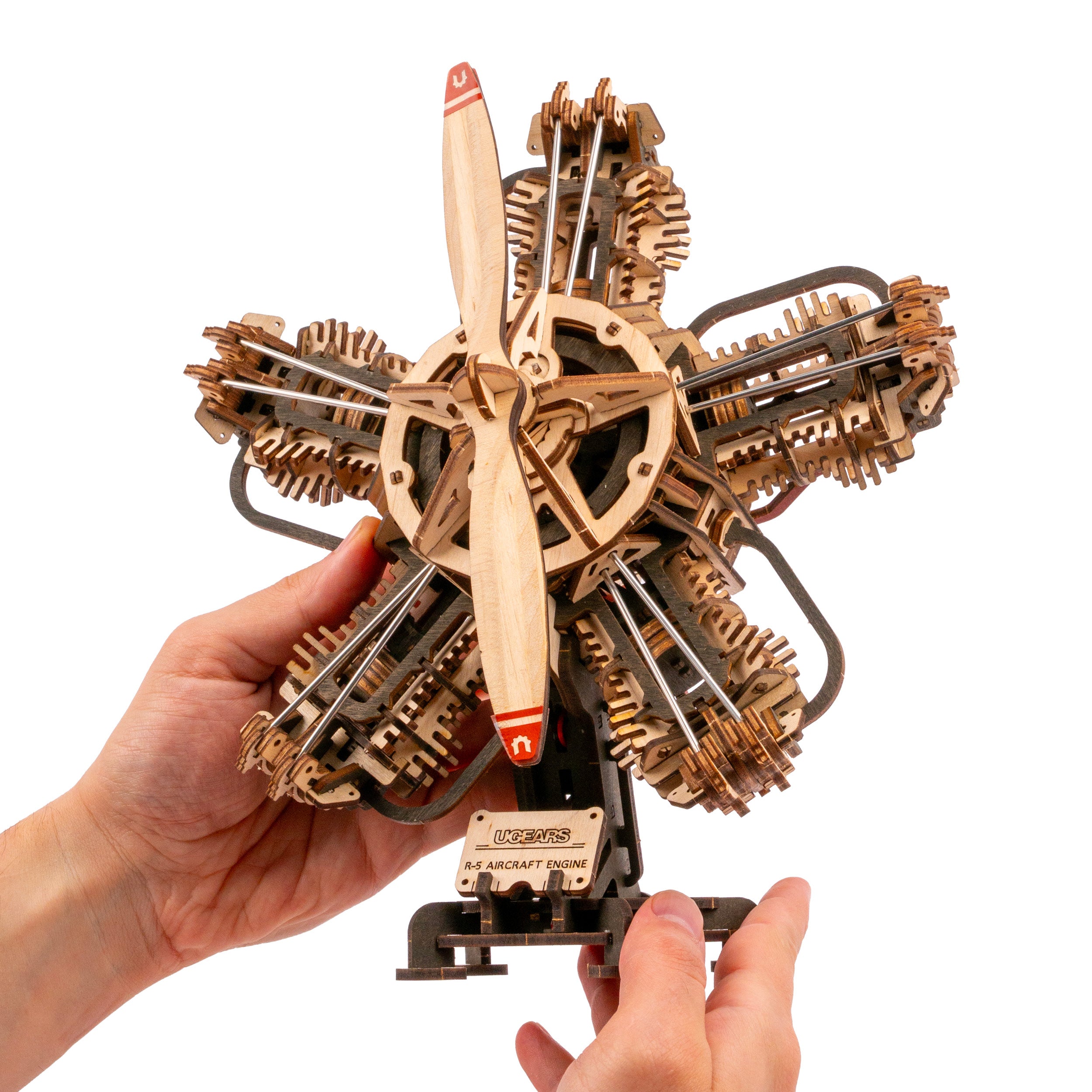 ugears-r-5-aircraft-engine-kit-modellismo-motore-radiale-5-cilindri image 6