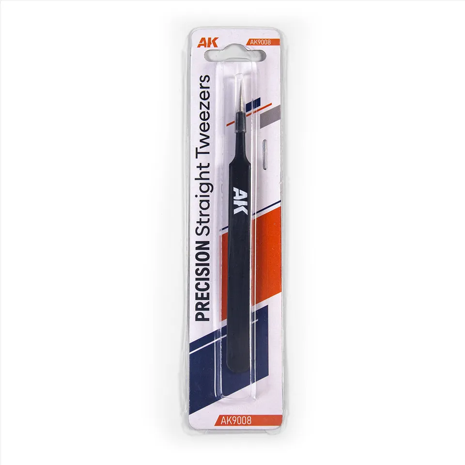 ak-interactive-precision-straight-tweezers-pinzette-dritte-di-precisione image 1