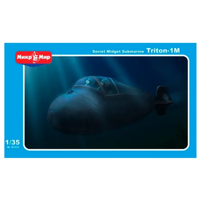 ak-interactive-1-35-soviet-midget-submarine-triton-1m-kit-di-modellismo image 1