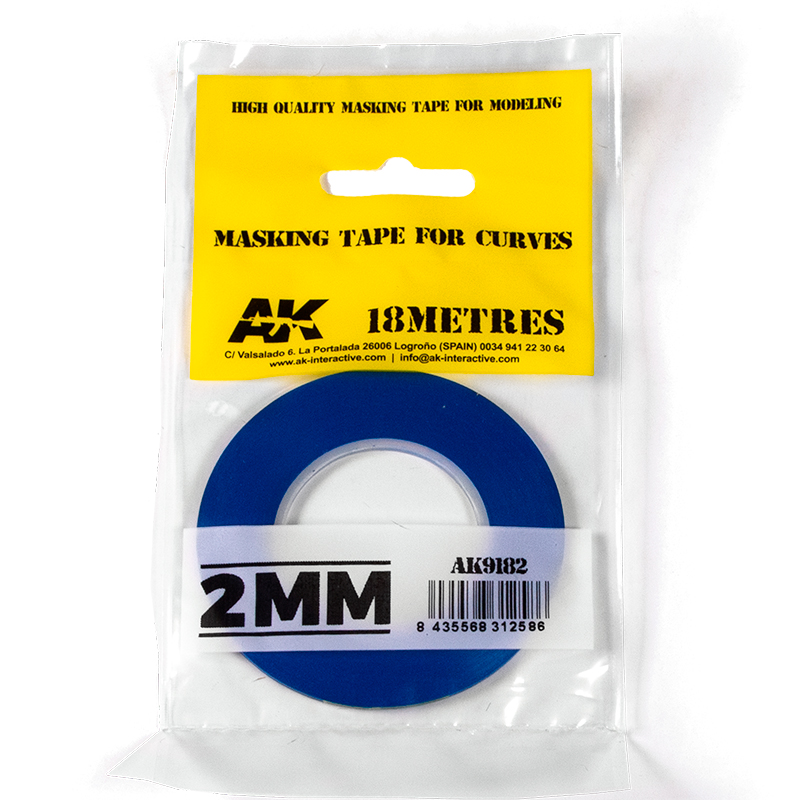 ak-interactive-cinta-de-enmascarar-para-curvas-2mm-nastro-per-curve image 1