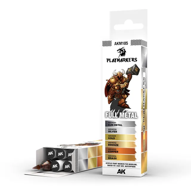 ak-interactive-full-metal-playmarker-set-pennarelli-per-modellismo image 1