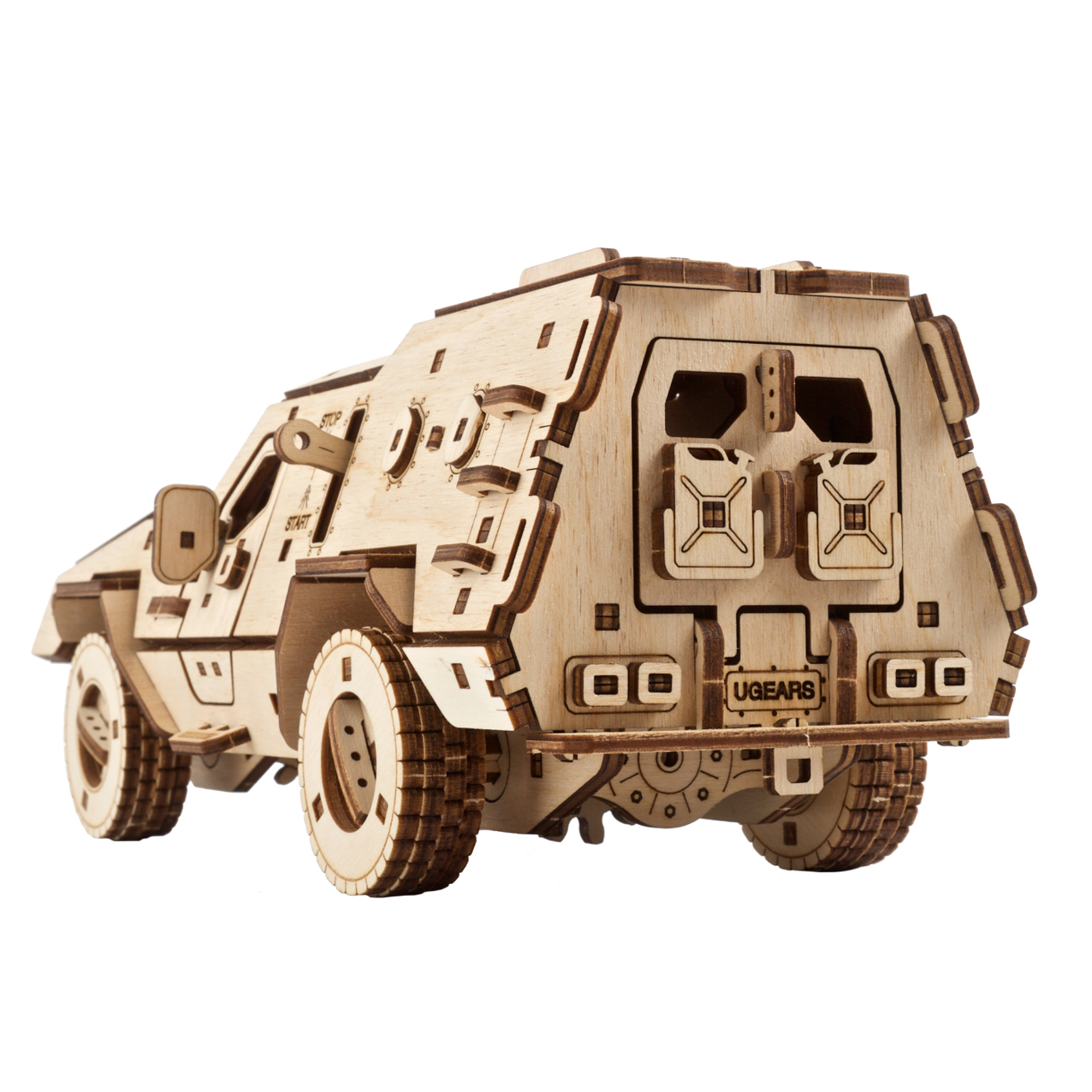 ugears-dozor-b-combat-vehicle-blindato-militare-in-legno-da-costruire image 4