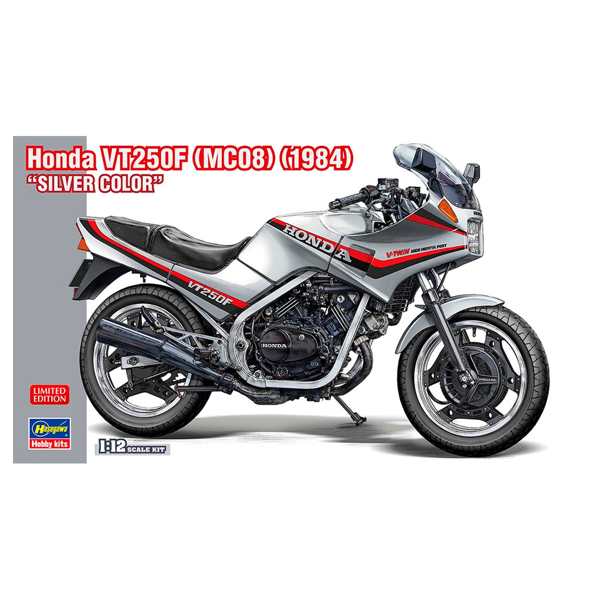 ak-interactive-1-12-honda-vt250f-mc08-1984-silver-color-kit-moto-in-scala-1-12 image 1