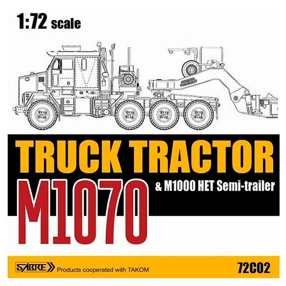 ak-interactive-m1070-truck-tractor-m1000-het-semi-trailer-1-72-kit-di-modellismo image 1