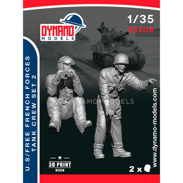 ak-interactive-1-35-u-s-free-french-forces-tankers-1944-set-2-figure-carristi image 1