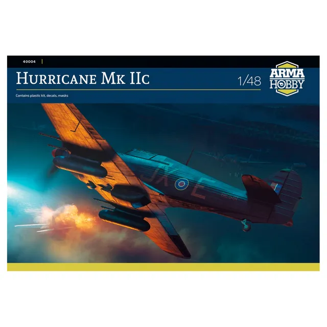 ak-interactive-hurricane-mk-iic-1-48-kit-caccia-britannico-in-scala image 1