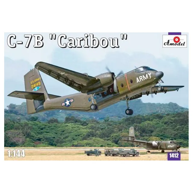 ak-interactive-amodel-c-7b-caribou-kit-modellismo-aereo-in-scala-1-144 image 1