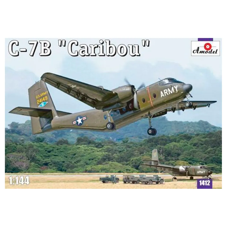 ak-interactive-amodel-c-7b-caribou-kit-modellismo-aereo-in-scala-1-144 image 1