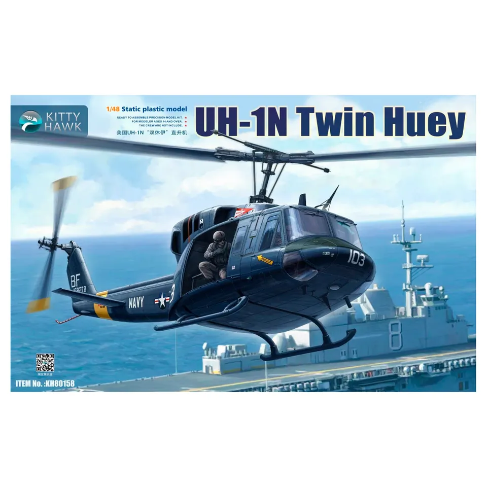 ak-interactive-uh-1n-twin-huey-1-48-kit-modellismo-elicottero image 1