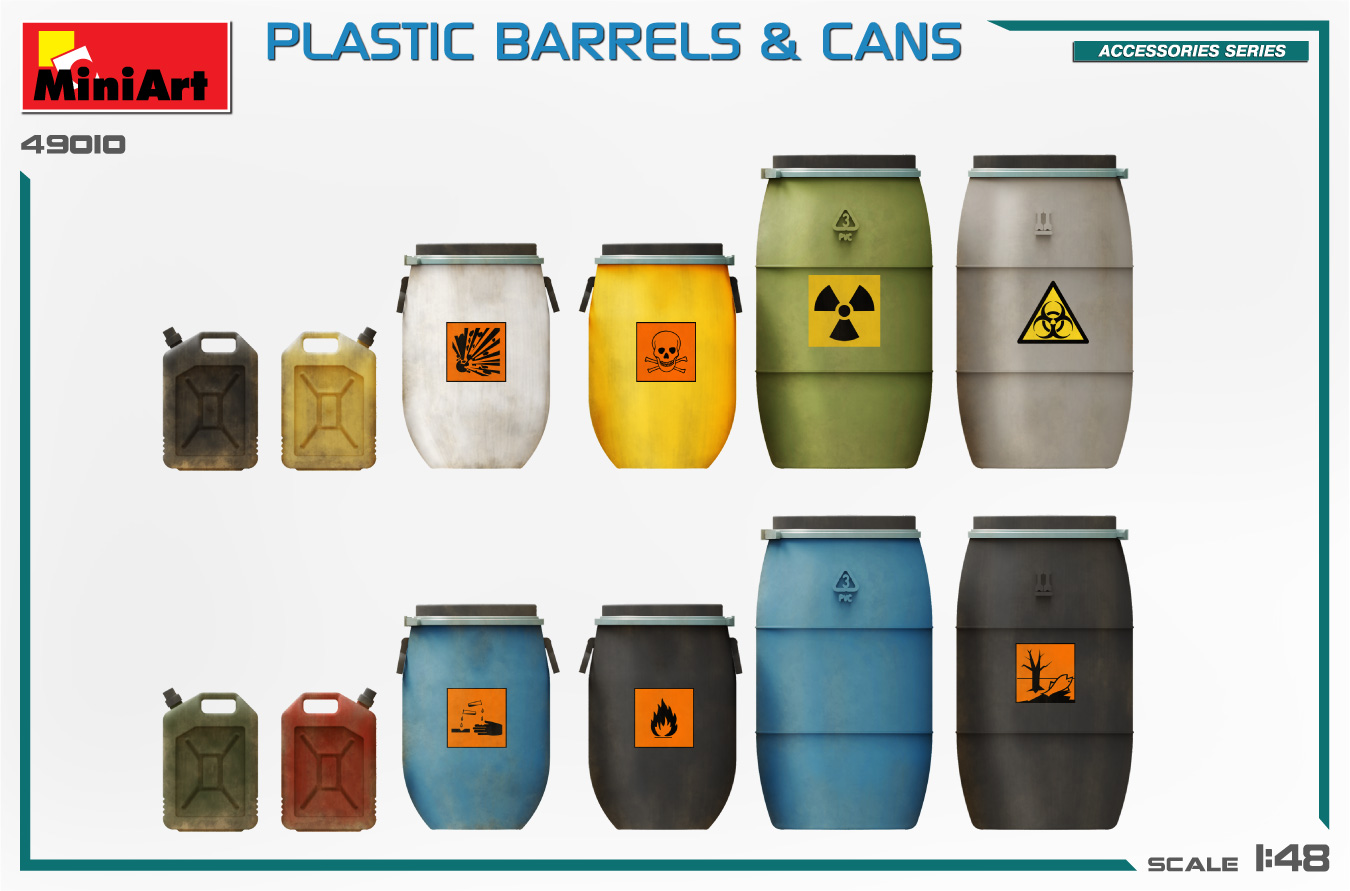 ak-interactive-1-48-plastic-barrels-cans-set-di-barili-e-taniche-in-plastica-per image 3