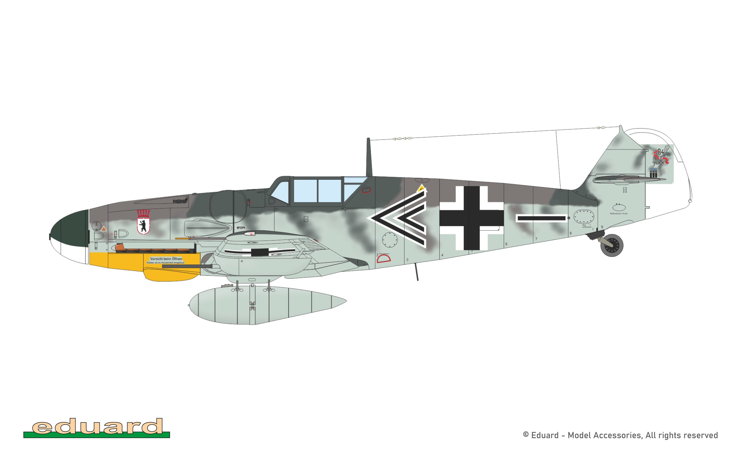 ak-interactive-bf-109g-6-1-72-modello-caccia-tedesco-wwii image 5