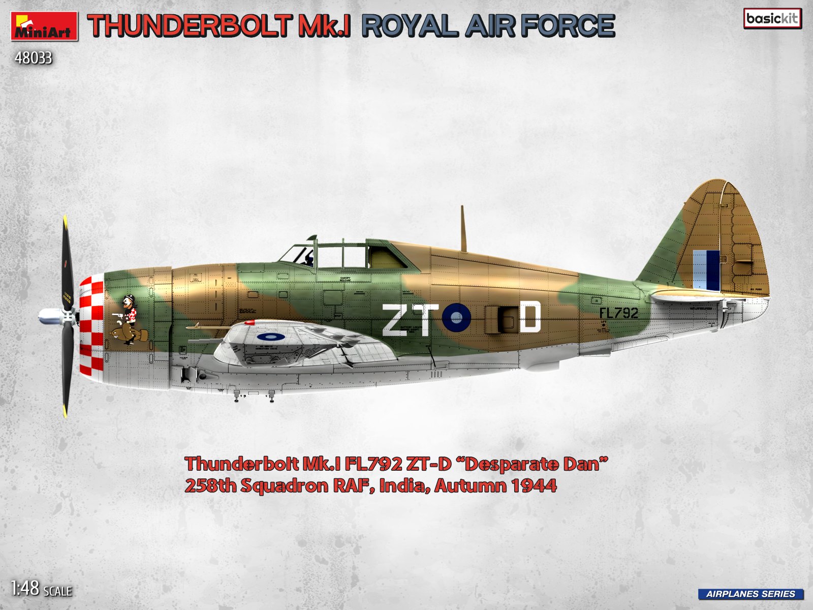 ak-interactive-1-48-thunderbolt-mk-i-royal-air-force-basic-kit-aereo-da-costruir image 3